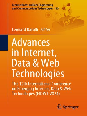 cover image of Advances in Internet, Data & Web Technologies